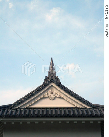瓦屋根 シャチホコ 小田原城 屋根の写真素材 - PIXTA