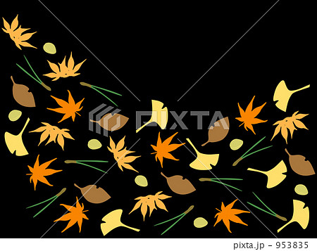 銀杏 もみじのイラスト素材