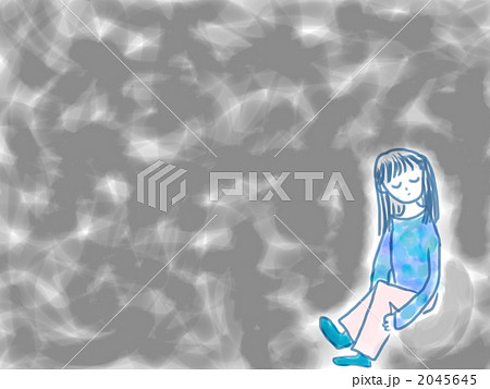 独りぼっちのイラスト素材