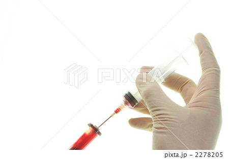 採血管 実験 スピッツ 血液検査の写真素材