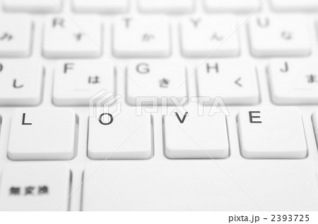 キーボード Love アルファベット おしゃれの写真素材