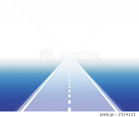 一本道 道路 背景 車道のイラスト素材