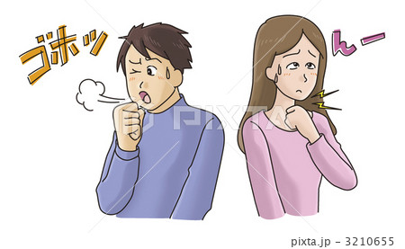 喉乾いたのイラスト素材