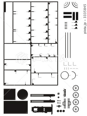 プラモデルのイラスト素材