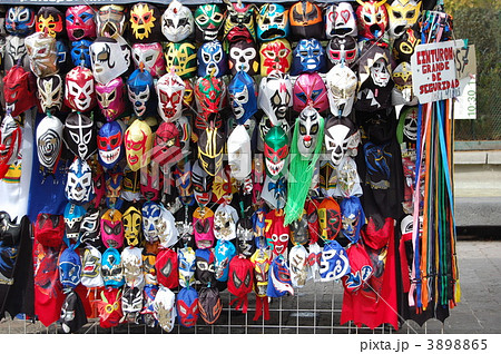 メキシコプロレスマスク 格闘技の写真素材