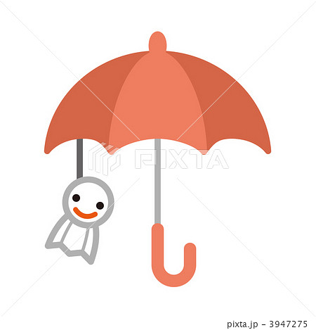 晴天娃娃坊主娃娃傘 插圖素材 圖庫