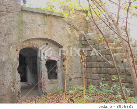 遺構 函館要塞 津軽要塞 要塞跡の写真素材