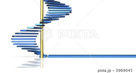 螺旋階段のイラスト素材