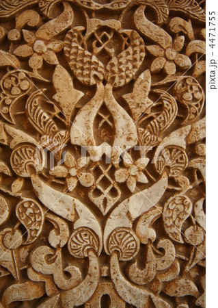 銀製レリーフ額装スペインアルハンブラ宮殿の二重窓シルバー925