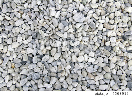 白石 石 砂利 一面の写真素材