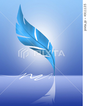 羽根ペンのイラスト素材