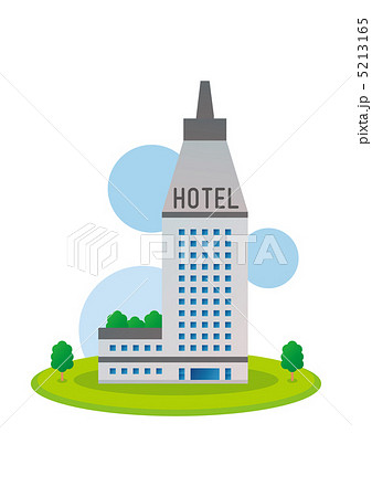 建物 ホテル リゾートホテル 宿泊施設 Cgのイラスト素材