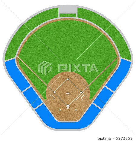 野球グラウンドのイラスト素材 Pixta