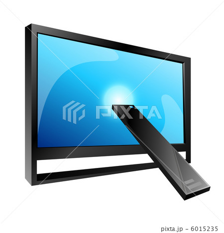 テレビ リモコン センサー Av機器のイラスト素材