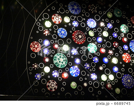 江戸切子 東京スカイツリー ガラス細工 装飾の写真素材