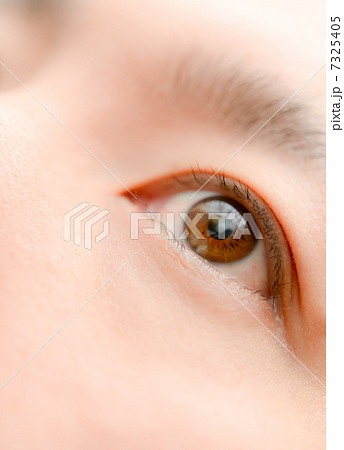 目 ボディパーツ 見開く 瞳孔の写真素材