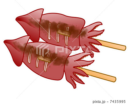 いか焼きのイラスト素材 いか焼きのイラスト素材