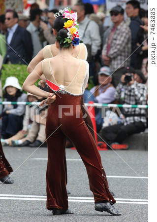 広島フラワーフェスティバル マーチングバンド バトントワーリングの写真素材