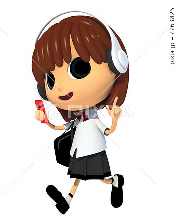 中学生 登下校 歩く 人物のイラスト素材 中学生 登下校 歩く 人物のイラスト素材