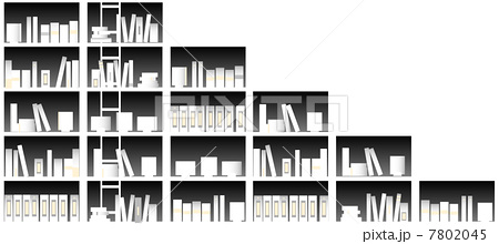 本棚整理 棚 イラスト 学校のイラスト素材