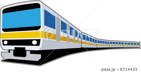 Jr中央線 走行 列車のイラスト素材 Pixta