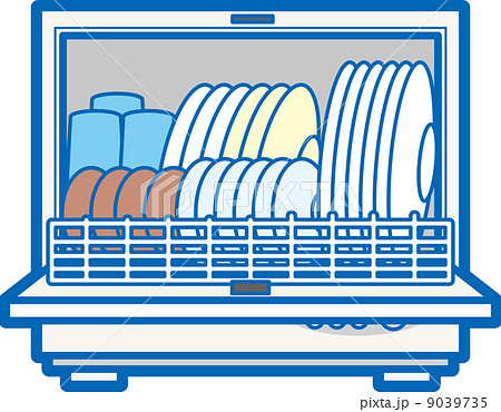 食洗機 食器洗い器 食器 電化製品の写真素材