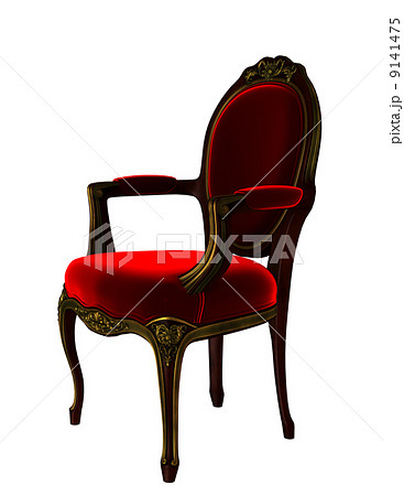 椅子 家具 肘掛け椅子 アンティークのイラスト素材