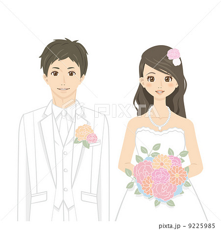 新郎新婦入場のイラスト素材 新郎新婦入場のイラスト素材