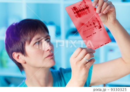 フィンガープリント法の写真素材