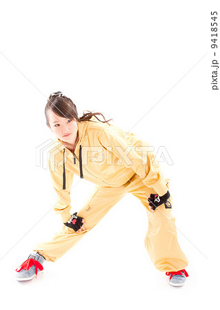 ヒップホップダンス 室内 可愛い 趣味の写真素材