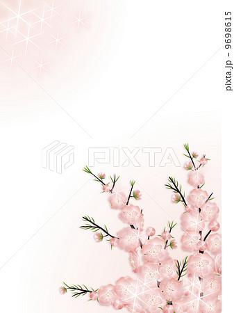 桃 花 桃の花 リアルのイラスト素材