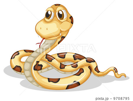 白ヘビ 巳 ヘビ 一匹のイラスト素材 白ヘビ 巳 ヘビ 一匹のイラスト素材