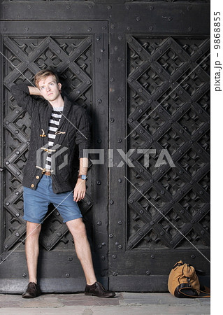 ファッション モデル 男性 男の人の写真素材
