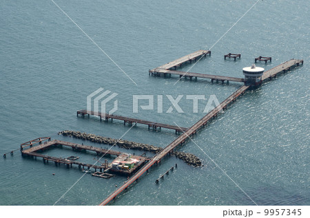 須磨海づり公園 釣り場 海釣り公園 須磨浦の写真素材