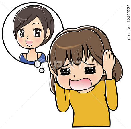 怯えのイラスト素材 怯えのイラスト素材
