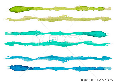 滲み 水彩 水彩画 線画のイラスト素材