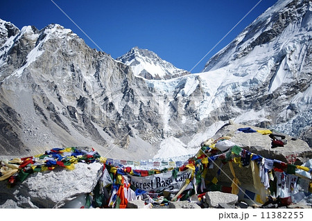 エヴェレストベースキャンプの写真素材
