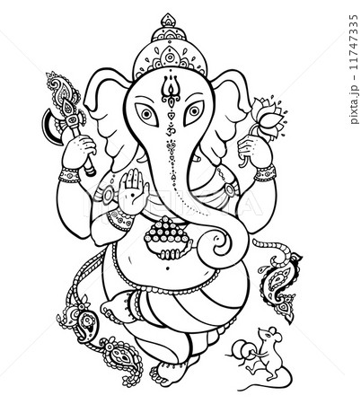 ガネーシャ 壁紙 刺青 記号のイラスト素材 - PIXTA