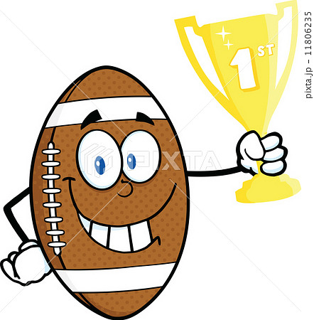 ベクター ラグビー ラグビーボール かわいいの写真素材