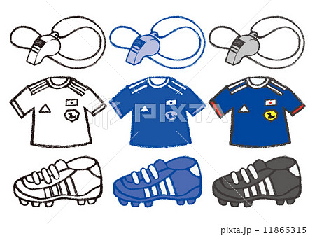靴 サッカー スパイク クリップのイラスト素材 Pixta