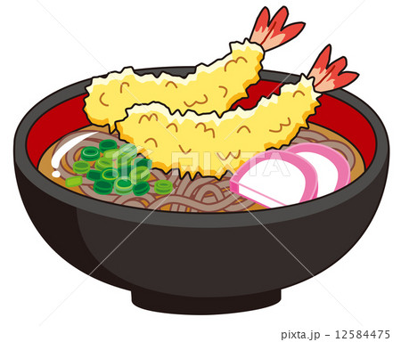 温そばのイラスト素材 温そばのイラスト素材
