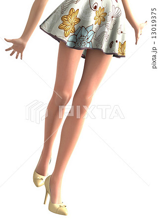 生足のイラスト素材