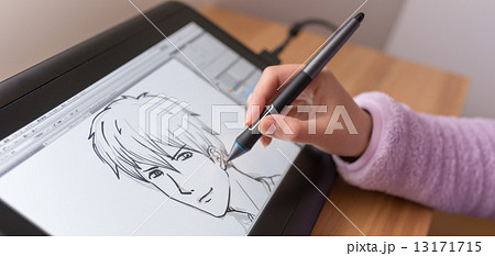 イケメン イラスト 男性 Bl系の写真素材