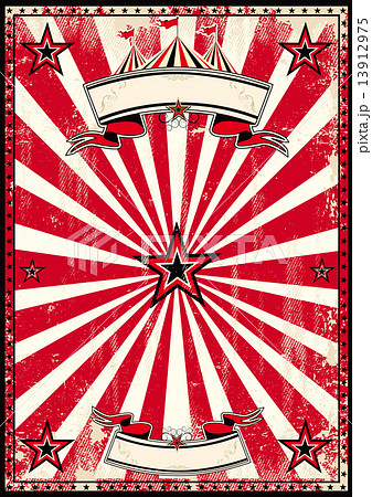レトロ サーカス 賑わい 汚れたのイラスト素材
