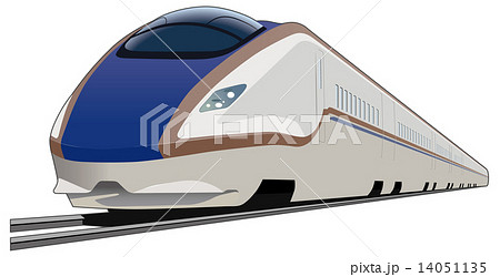 E7系新幹線のイラスト素材