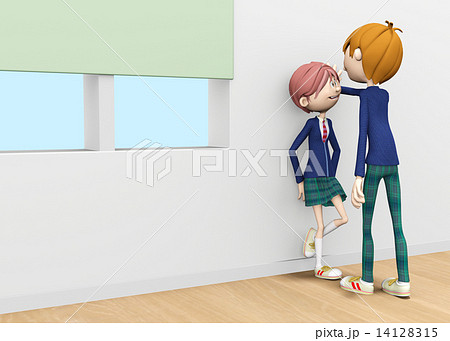 壁にドンの写真素材 壁にドンの写真素材