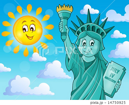 太陽 像 アメリカ アメリカンのイラスト素材 Pixta