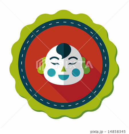 弥勒菩薩のイラスト素材