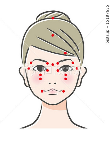 美顔鍼のイラスト素材