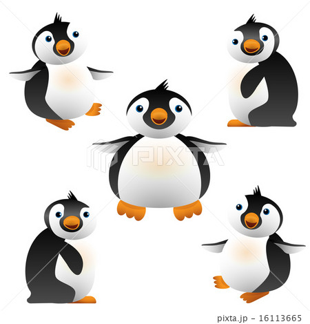 足黒ペンギン 足のイラスト素材